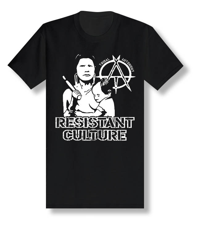 RESISTANT CULTURE "Tribal Autonomy" black t-shirt
