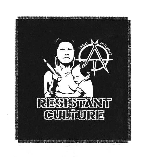 RESISTANT CULTURE "Tribal Autonomy" backpatch - black