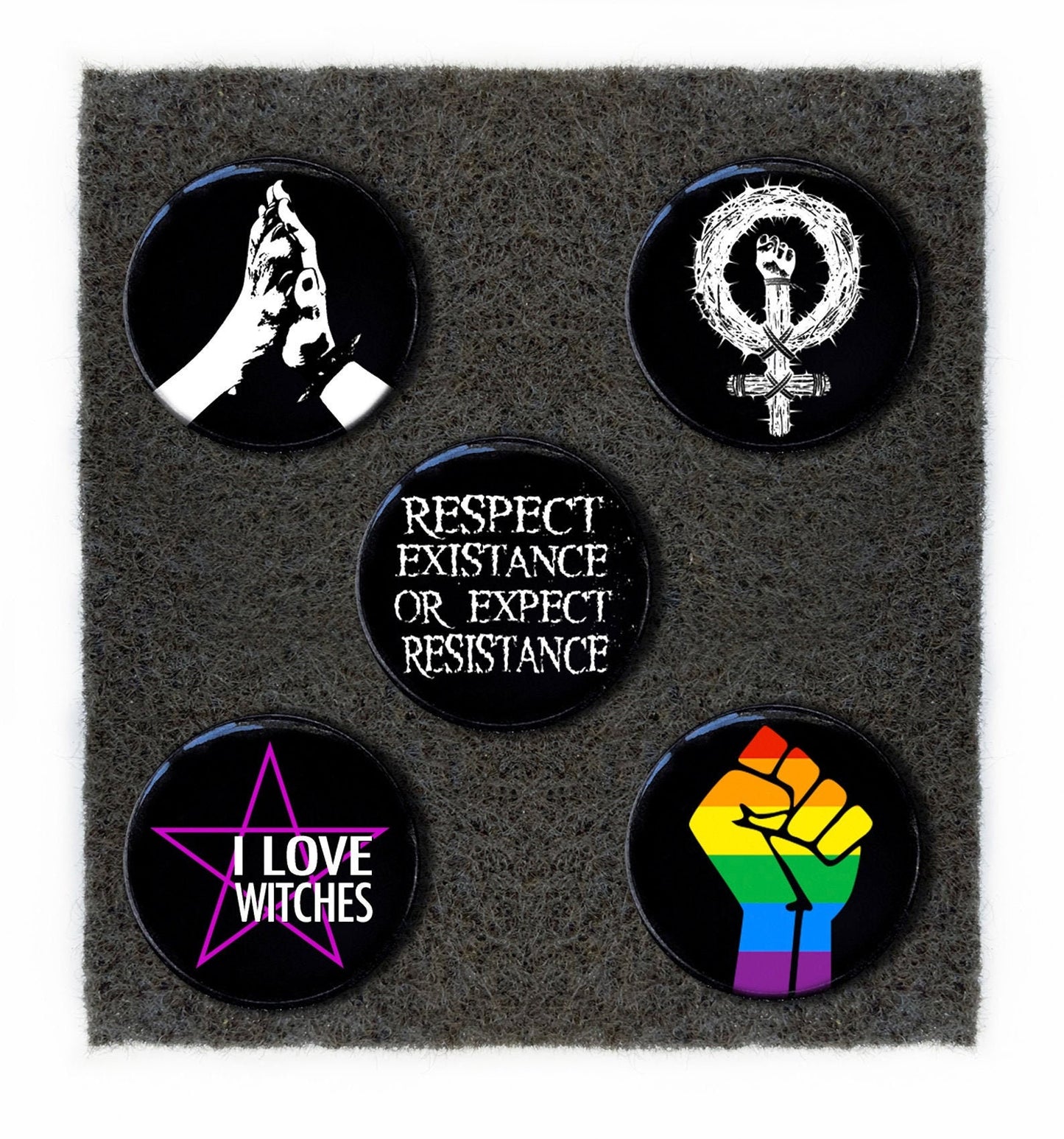1" One Love Buttons