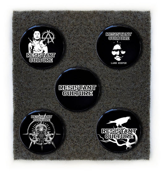 1" Buttons "RESISTANT CULTURE Collection 1"