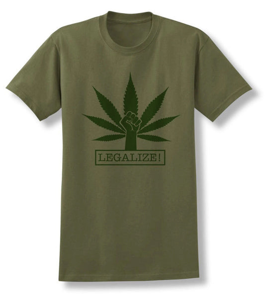 Legalize! - green t-shirt