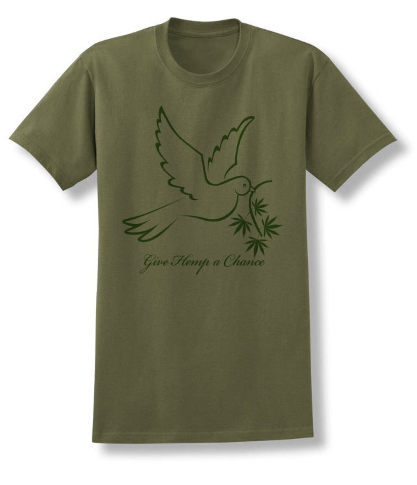 Give Hemp a Chance - green t-shirt