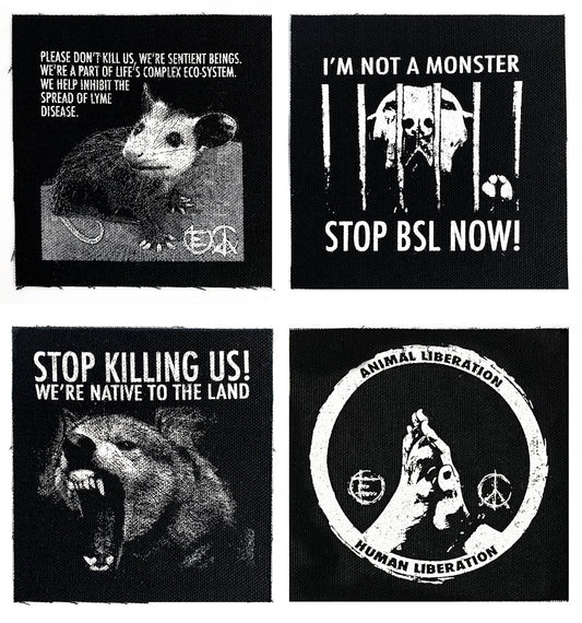 Animal Rights Patch Collection Set 1