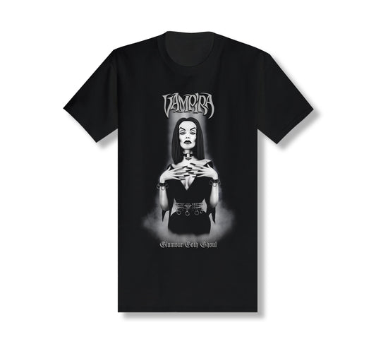 VAMPIRA Goth Ghoul Metal Punk Classic Horror Everyday is Halloween black t-shirt